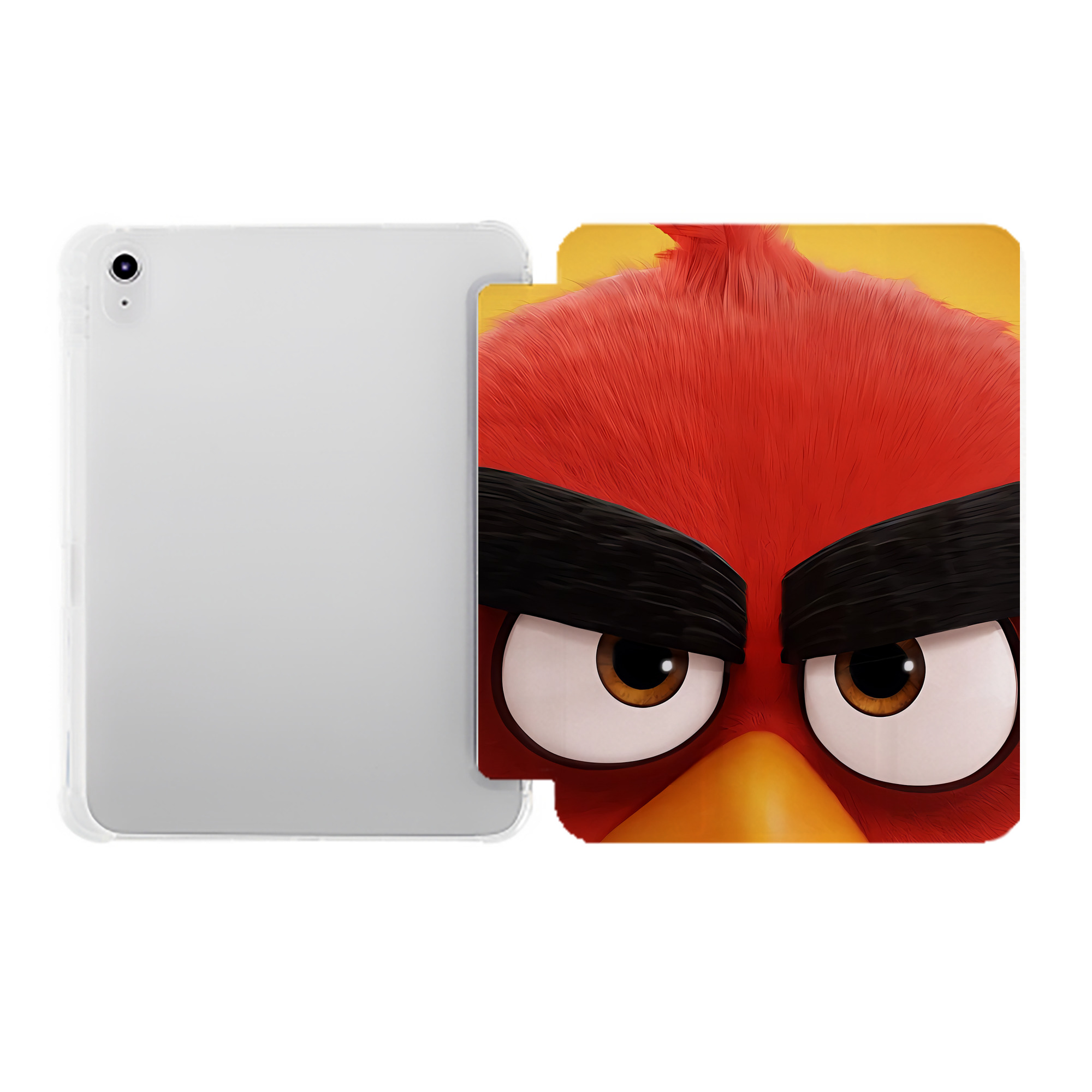 （画像用） Angry Birds アングリーバード IPad ケース ペン収納付き 三つ折りスタンド PUレザー×シリコン 対応機種9.5/10.5/10.9インチ